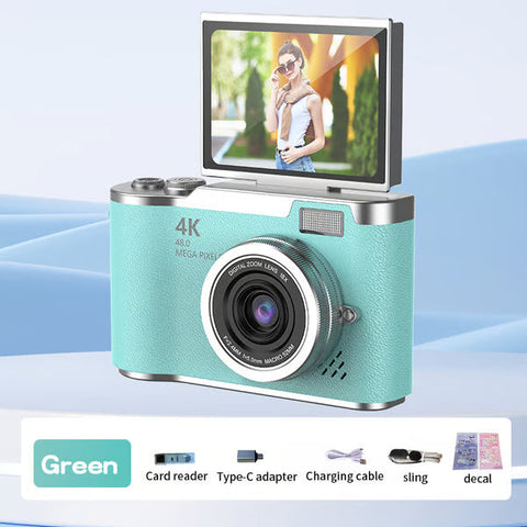 💥1080P HD 48MP Digital Point & Shoot Camera with 2.4 Inch HD Flip Screen💥