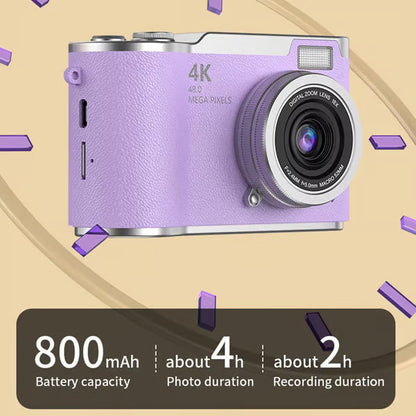 💥1080P HD 48MP Digital Point & Shoot Camera with 2.4 Inch HD Flip Screen💥