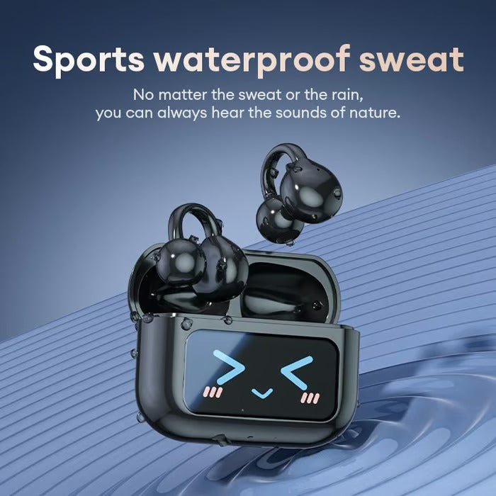 🔥2025 New Arrival - Ear Clip Style Bluetooth Translation Headset With Touch Screen