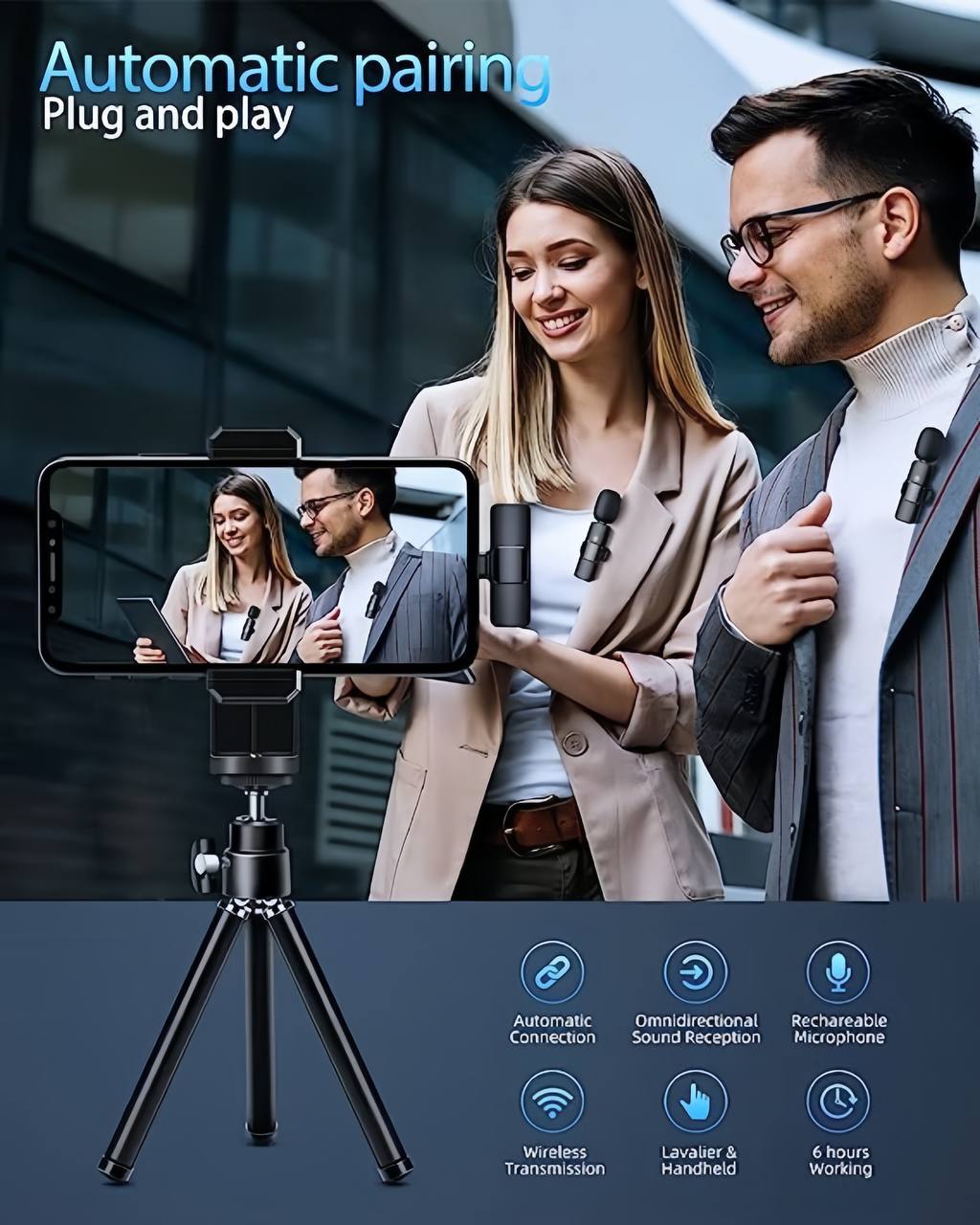 New Wireless Lavalier Microphone