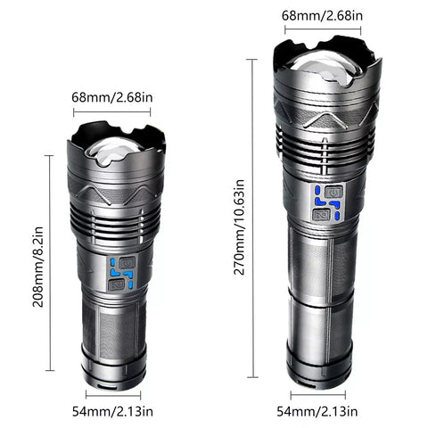50000 LM Super Bright Flashlight