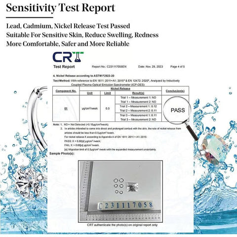 8 Pairs Hypoallergenic Earrings