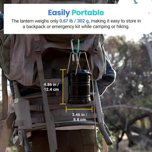 Collapsible LED Camping Lanterns Lightweight Waterproof Solar