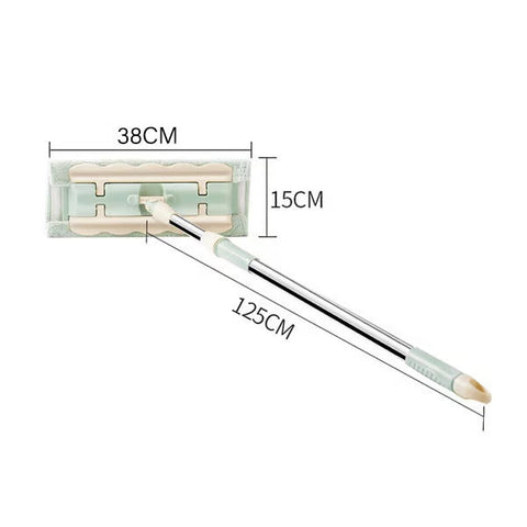 🏆Hot Sale 49% OFF⏳Flat Mop with Stainless Steel Handle with Reusable Washable Mop Cloths