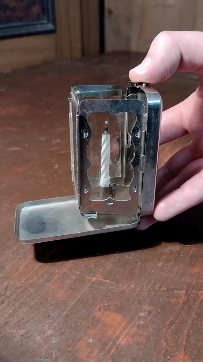 Folding pocket candle lantern(Candles not included)