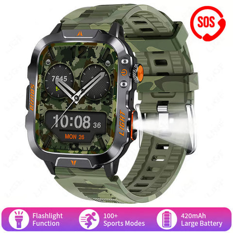 Men's Military Outdoor Sports Smart Watch for Android & IOS