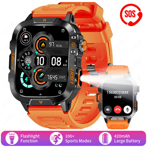 Men's Military Outdoor Sports Smart Watch for Android & IOS