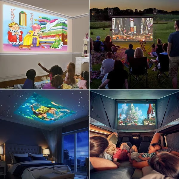 Portable Smart 1080P Movie Projector