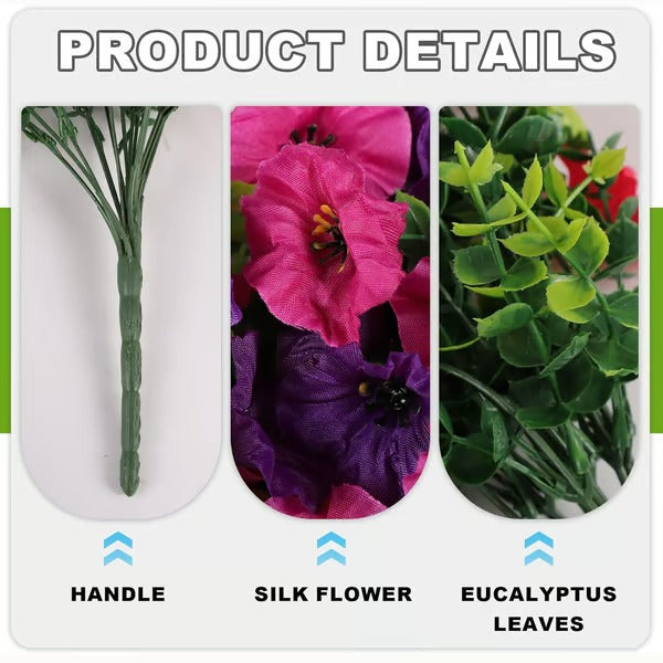 UV Resistant Hanging Artificial Morning Glory Vine